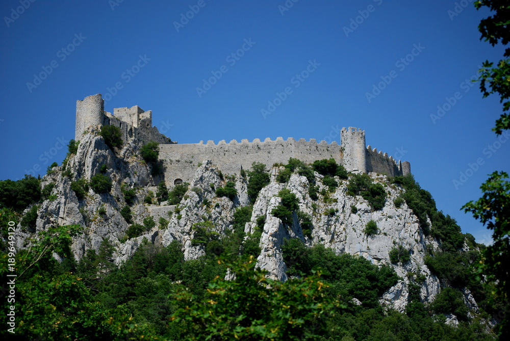 Puilaurens Castle in the south of France