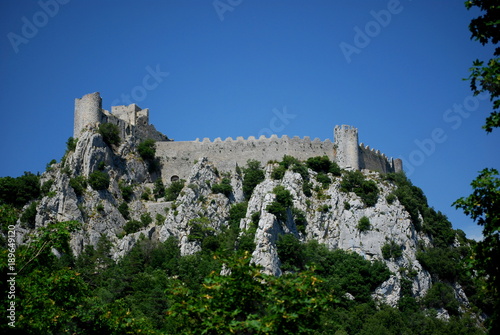 Puilaurens Castle in the south of France photo