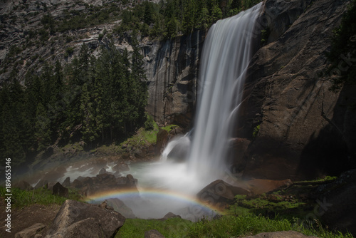 Vernal Falls with Rainbow  Yosemite National Park