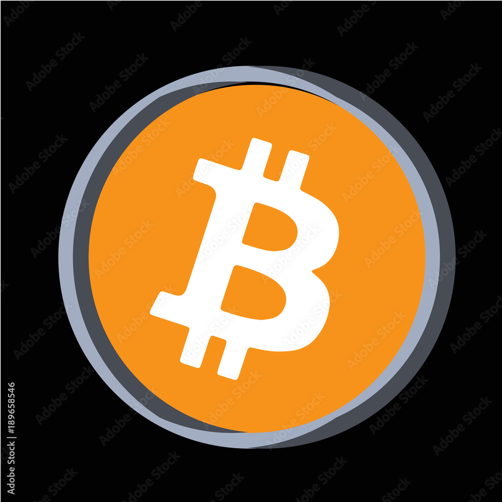 big bitcoin logo binary vector design big bitcoin logo binary vector design