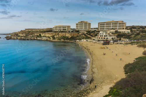 Plaża, Golden Bay, Malta