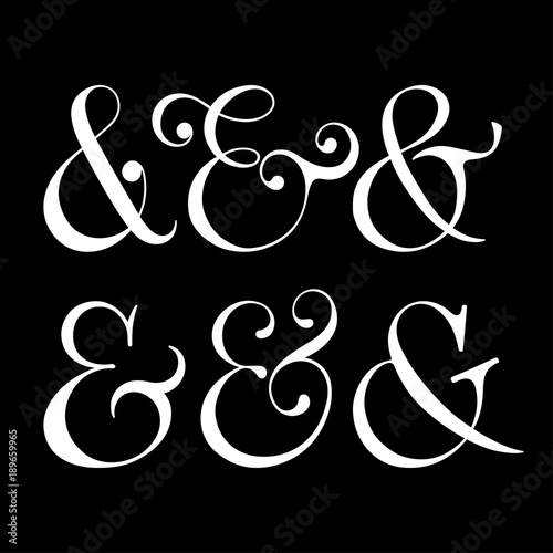 collection of ampersands