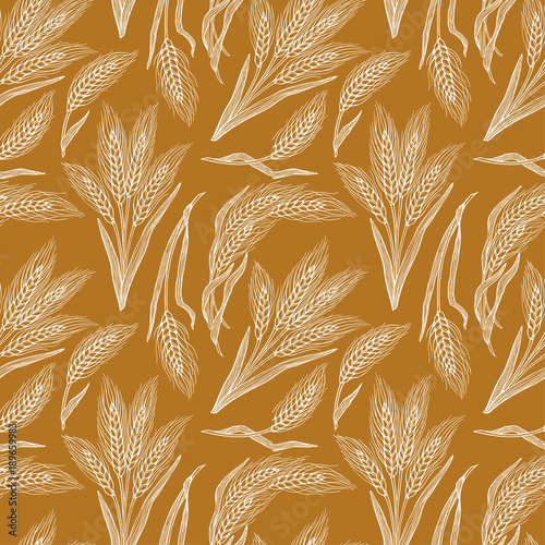 seamless wheat ears