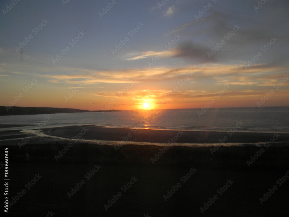 Fototapeta premium sunset cornwall