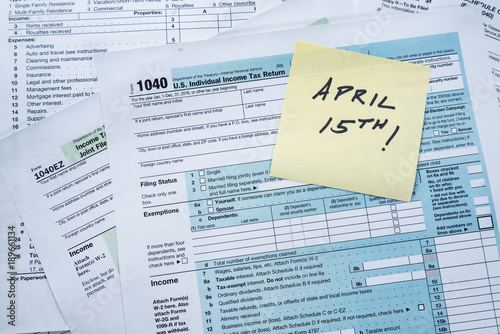 IRS Tax Forms Due April 15th
