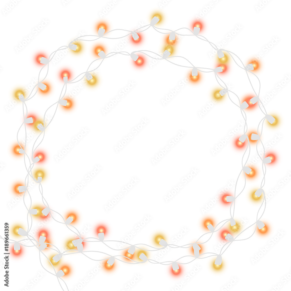 Christmas tree light string garland Christmas tree light string garland