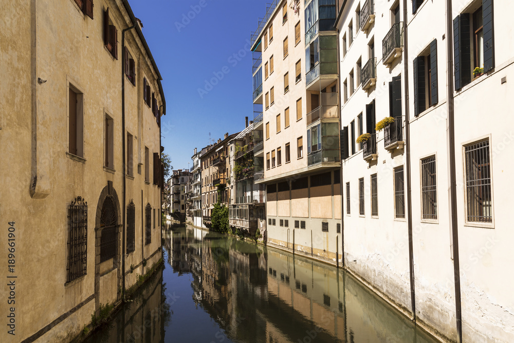 The city canal San Massimo. Padua, Italy