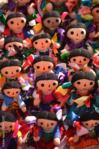 muñecas Marías tradicionales hechas por indígenas mexicanos en San Miguel de Allende México