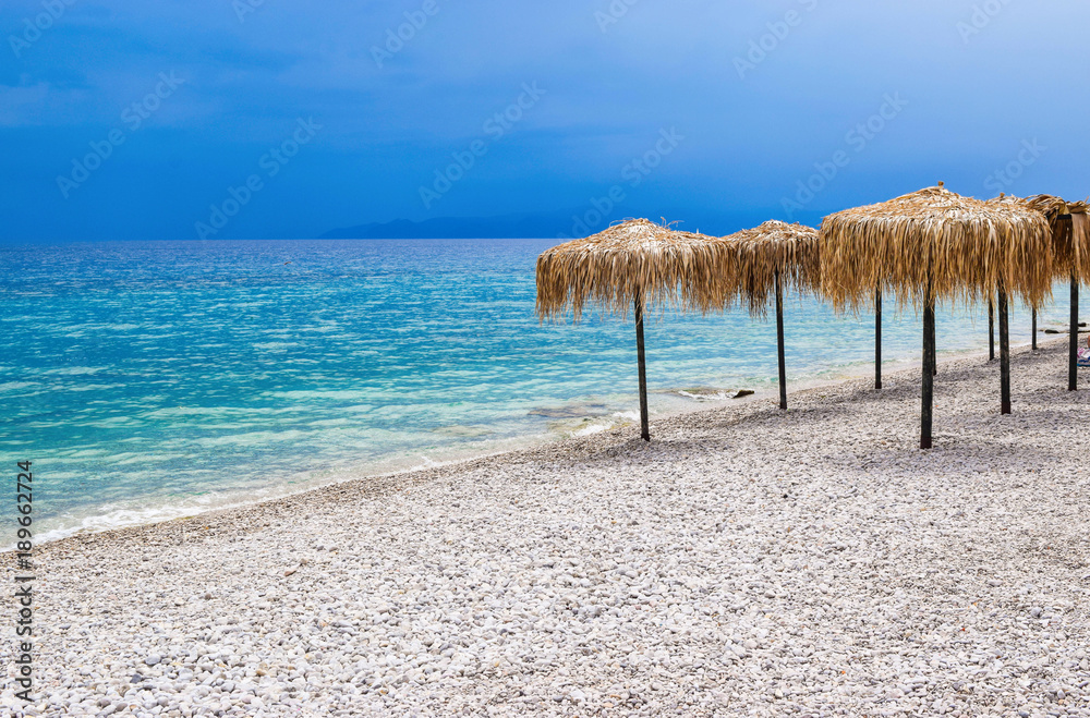 Beach of Kineta, Greece.