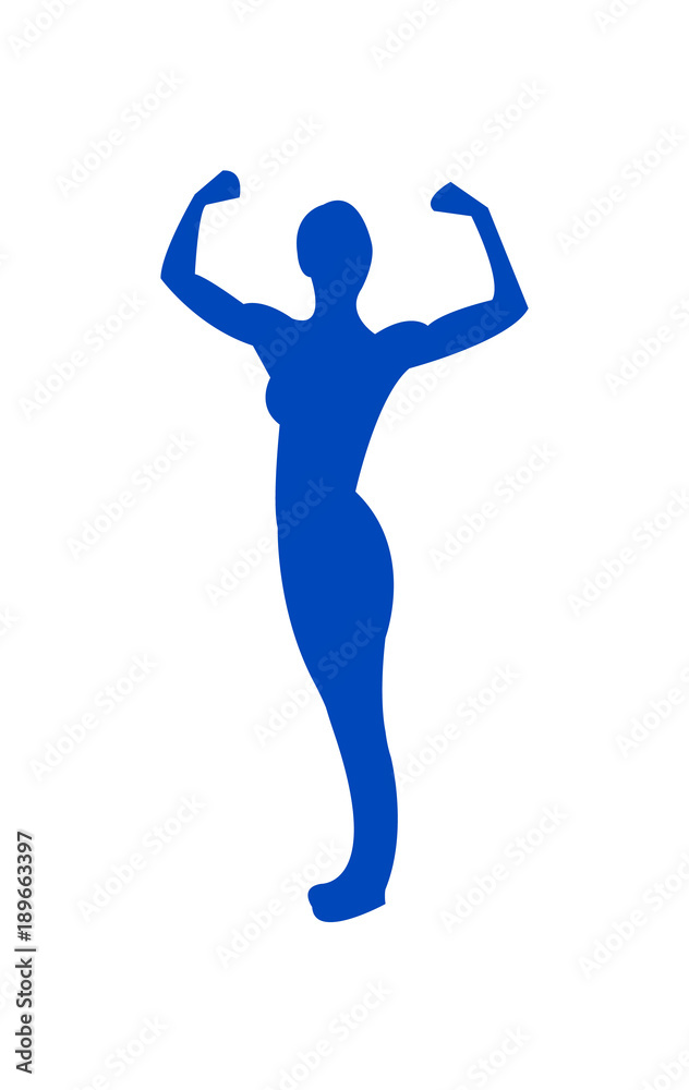 Strong female silhouette