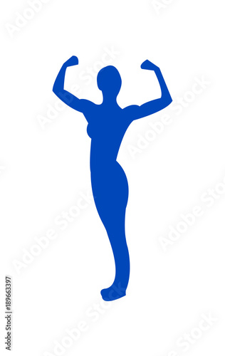 Strong female silhouette