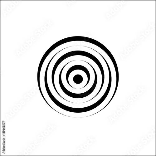 Concentric Circle Abstract Shape