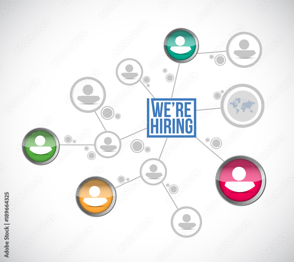 we are hiring people network sign concept we are hiring people network sign concept