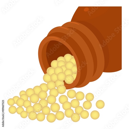 Bottle of homeopathic medication icon