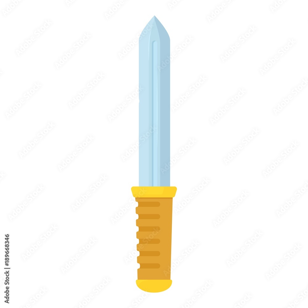 Bayonet knife icon, cartoon style Bayonet knife icon, cartoon style