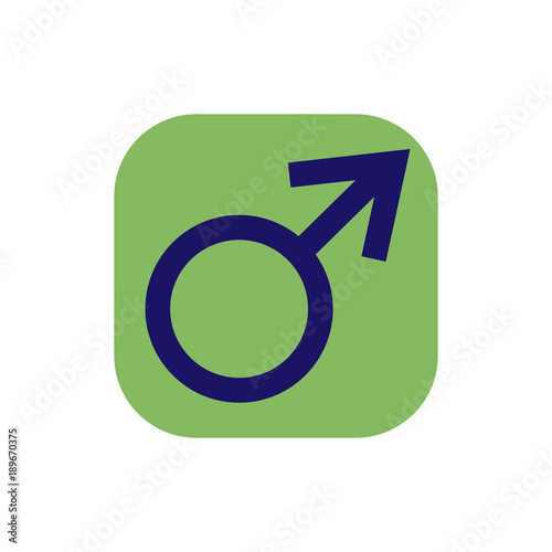 Icon with man symbol.