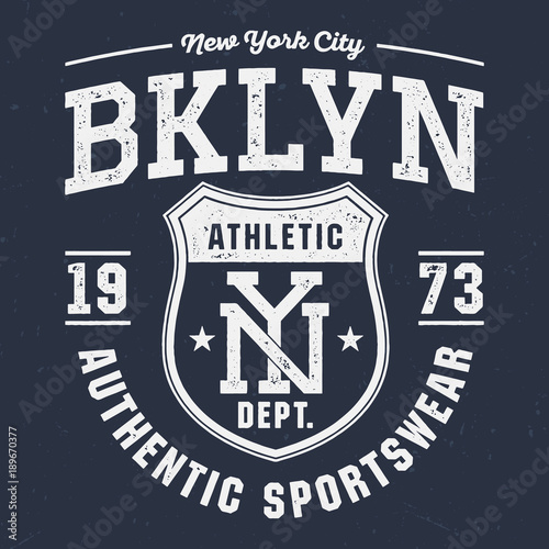 New York City BKLYN - Tee Design For Print