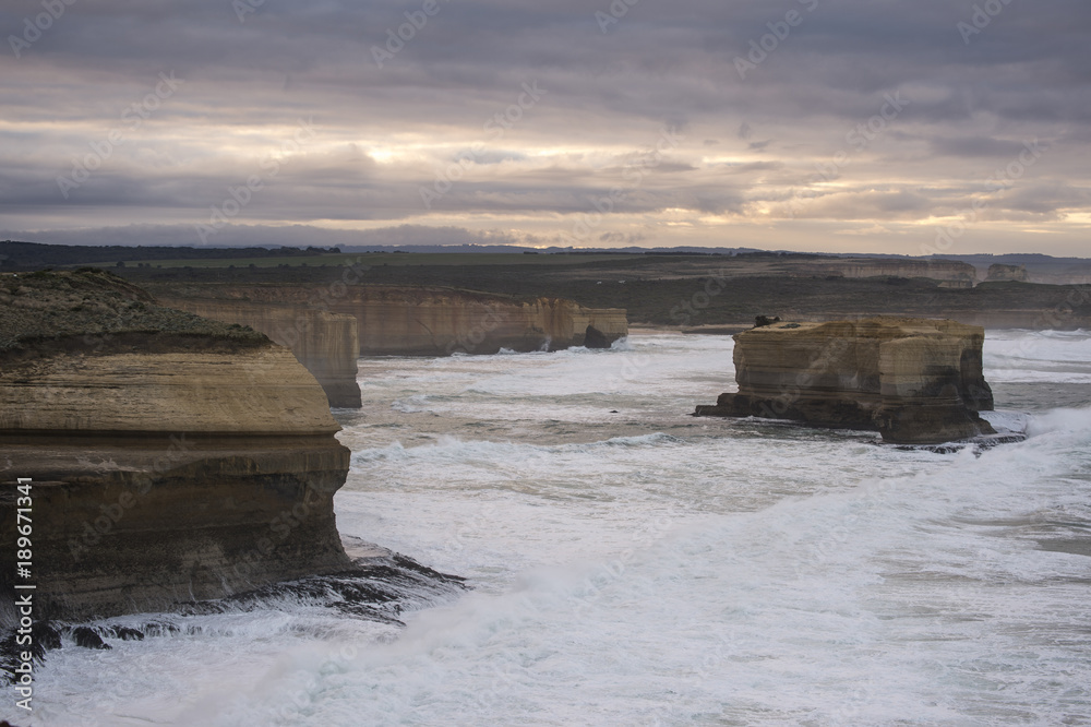 Landscape of Great Ocean Road in Victoria Australia