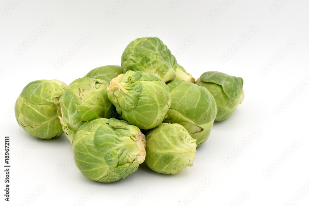 Brussel Sprouts in a Pile Brussel Sprouts in a Pile