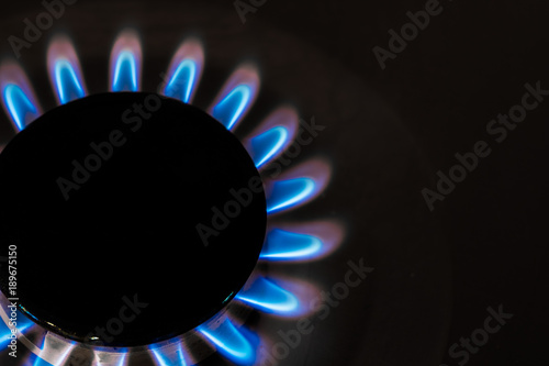 Image of cooker fire representing gas use and consumption.