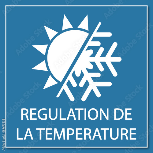 Logo régulation de la température.