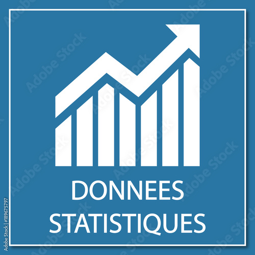 Logo données statistiques.