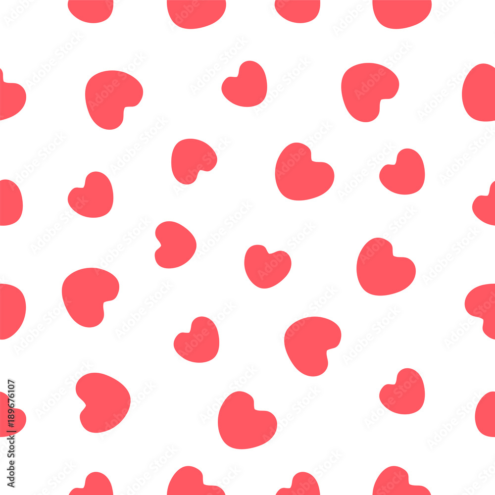 Seamless background from pink hearts. Vector illustration Seamless background from pink hearts. Vector illustration