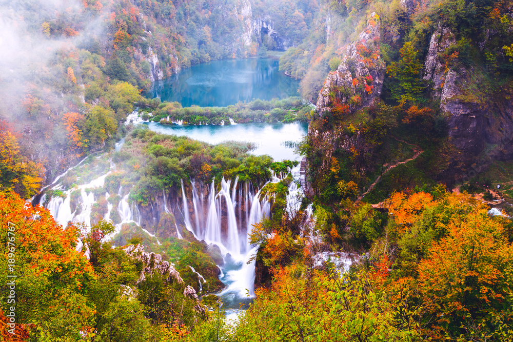 Waterfalls, Plitvice National Park, Croatia Waterfalls, Plitvice National Park, Croatia
