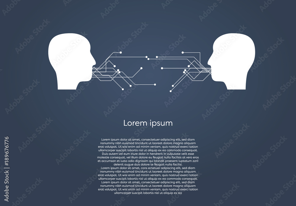 Digital Communication Infographic Stock Template | Adobe Stock