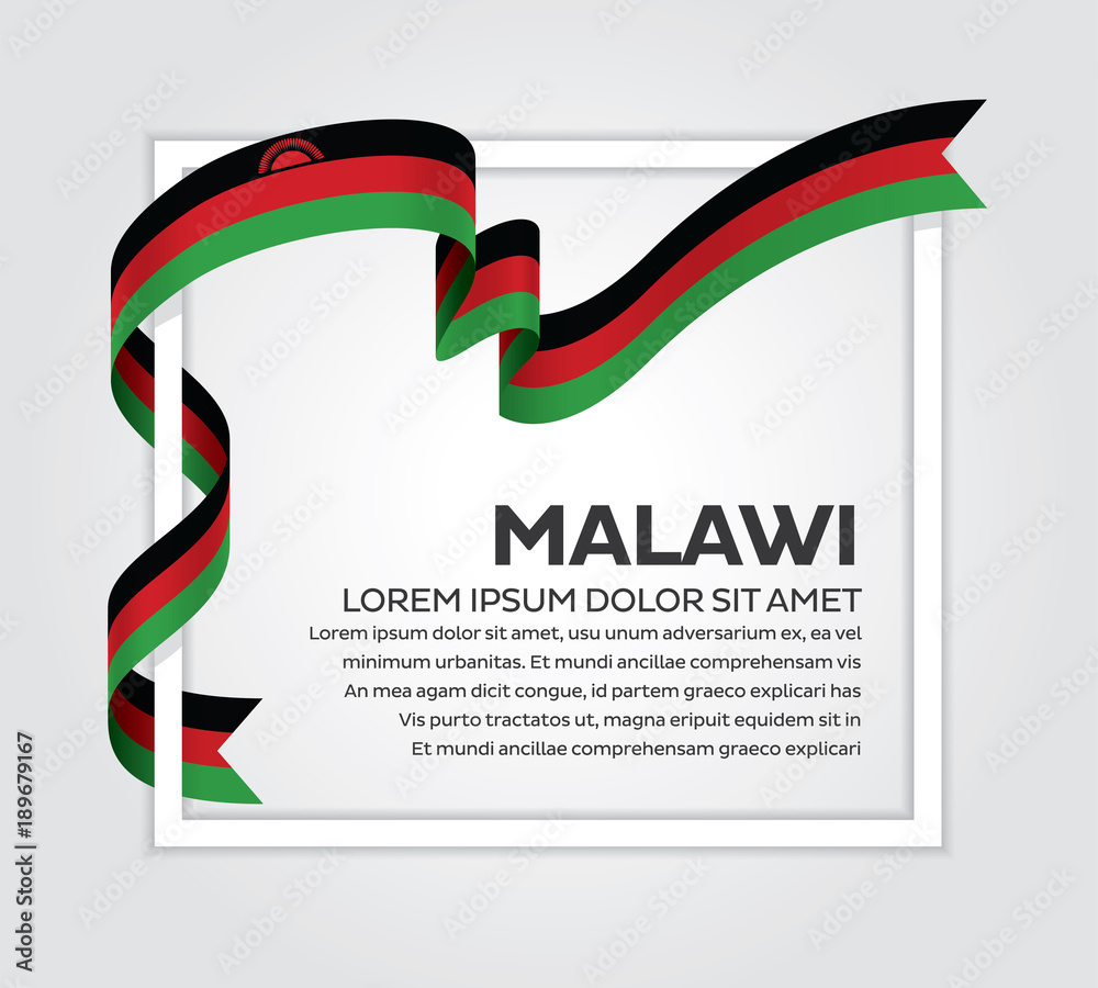 Obraz premium Malawi flag background