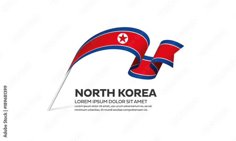 Fototapeta premium North Korea flag background