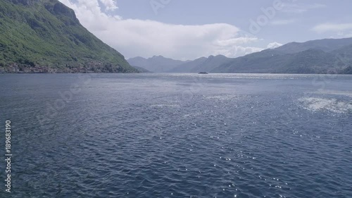 Varenna and Bellagio: the beautifull lakecomo on motorboat during a windy day 72 photo