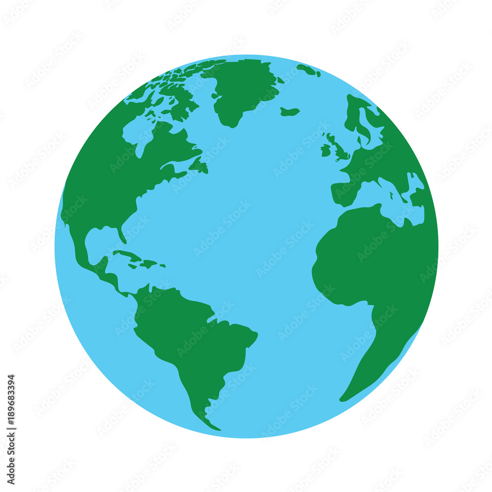 Isolated globe illustration