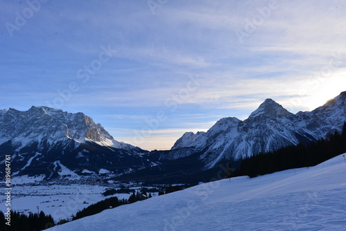Winterlandschaft in Lermoos Bezirk Reutte in Tirol 