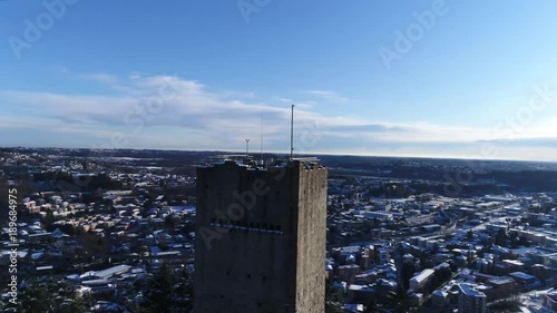 Baradello Castle and Como under the snow 65 photo