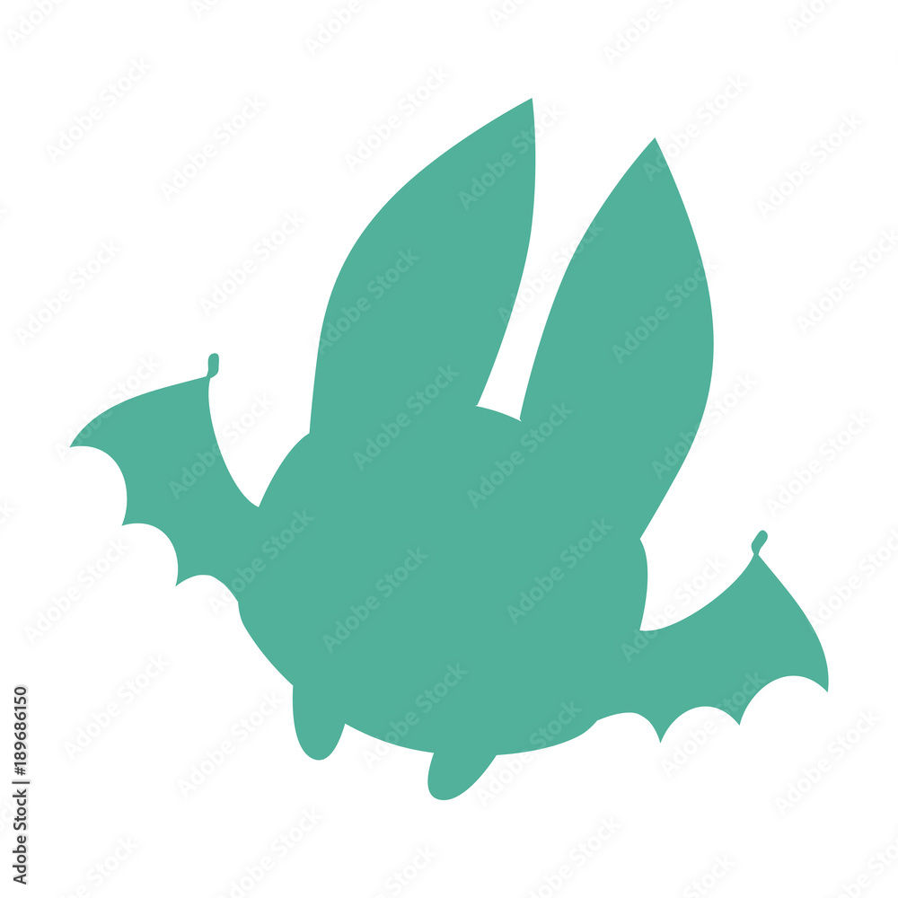 Fototapeta premium bat silhouette icon