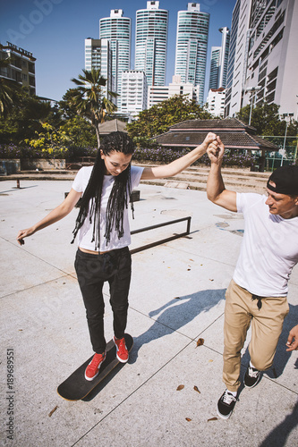 Skateboarders