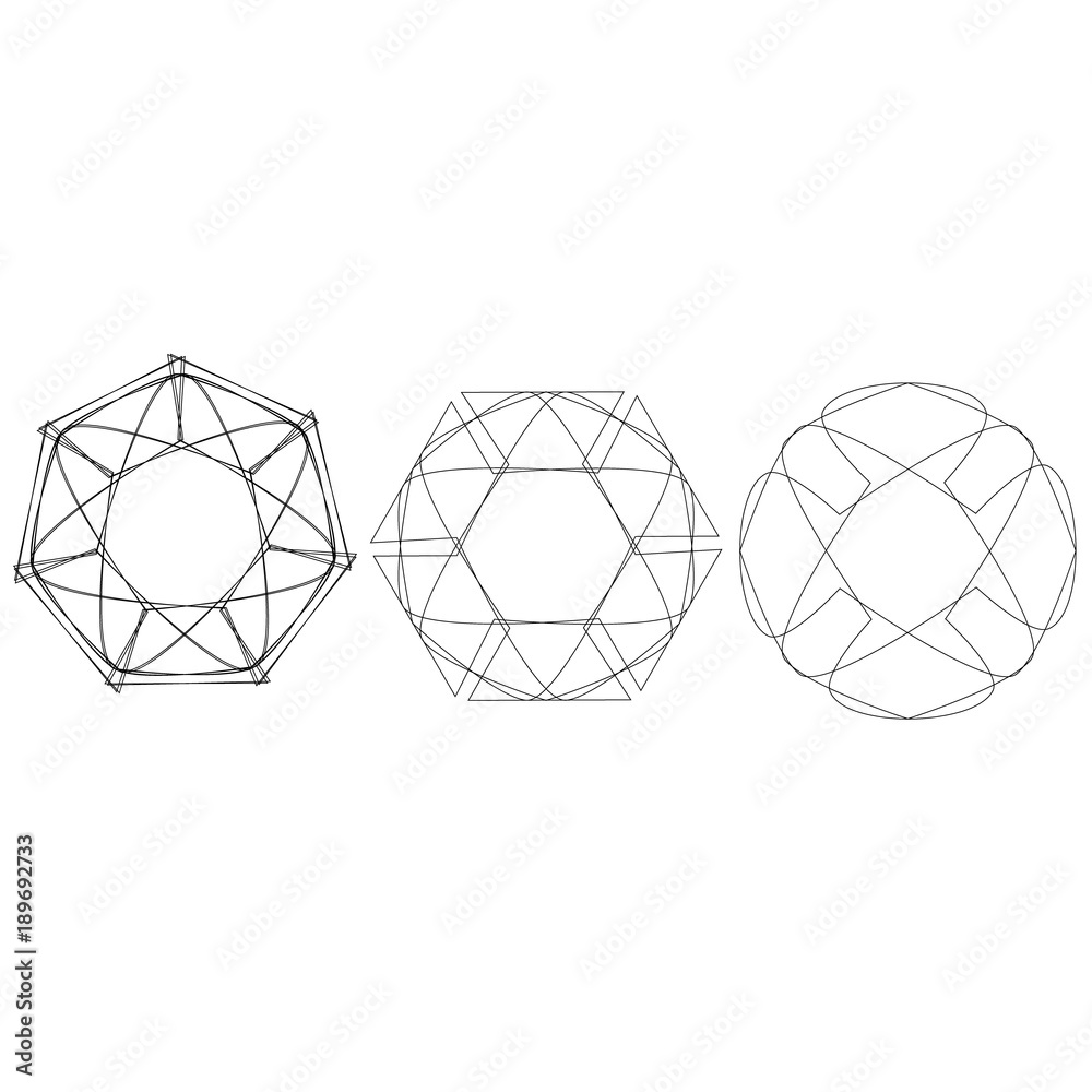 Holiday patterns of stars of snowflakes and flowers for gifts Holiday patterns of stars of snowflakes and flowers for gifts