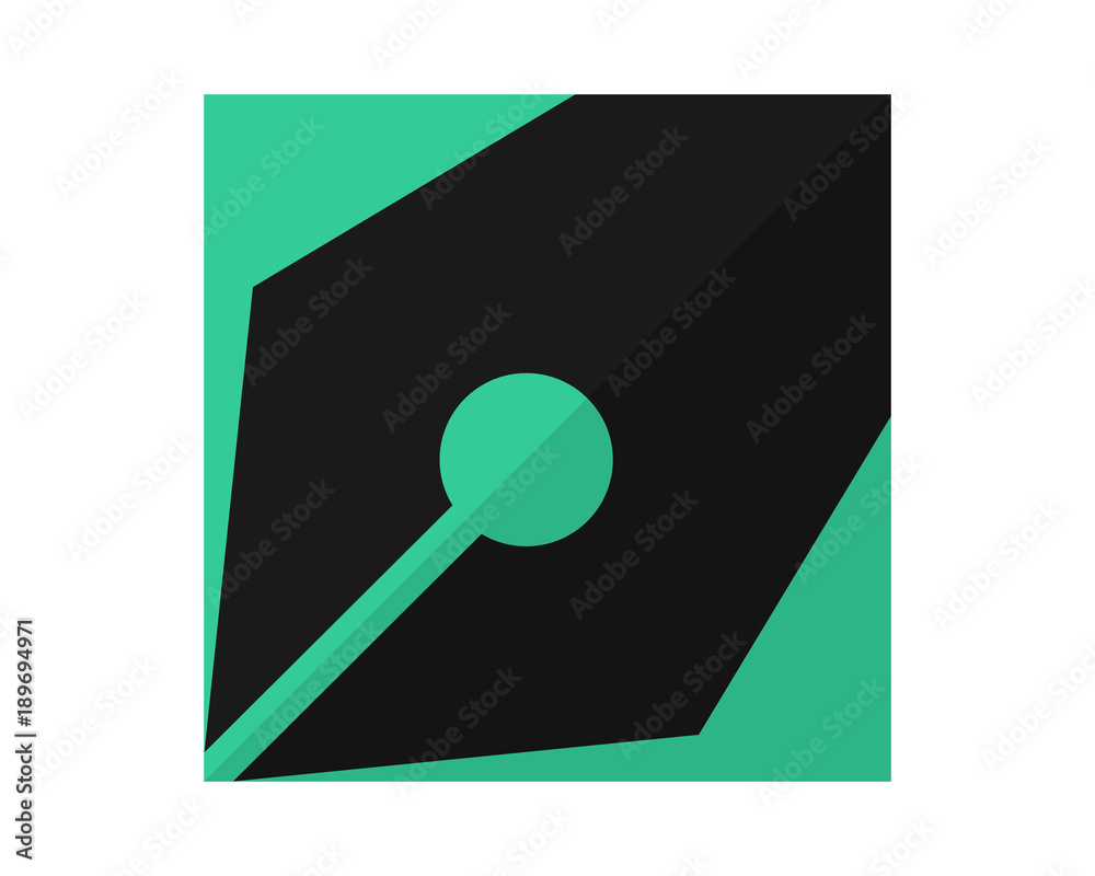 black fountain pen stationery quill ink script image vector icon black fountain pen stationery quill ink script image vector icon