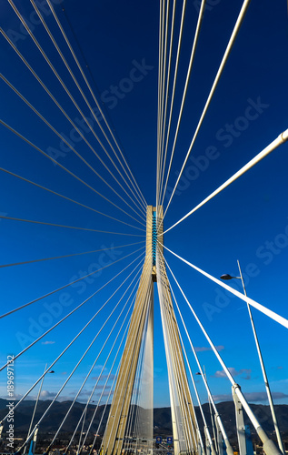 Rio–Antirrio-officially Charilaos Trikoupis-Bridge crossing the Gulf of Corinth and linking the Peloponnese to mainlan Greece