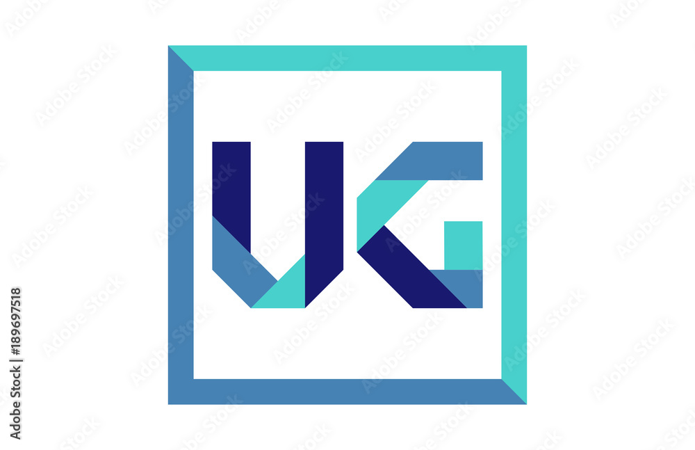 UG Square Ribbon Letter Logo UG Square Ribbon Letter Logo