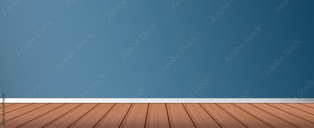 Wall and floor background. Wall and a wooden floor background. Vector