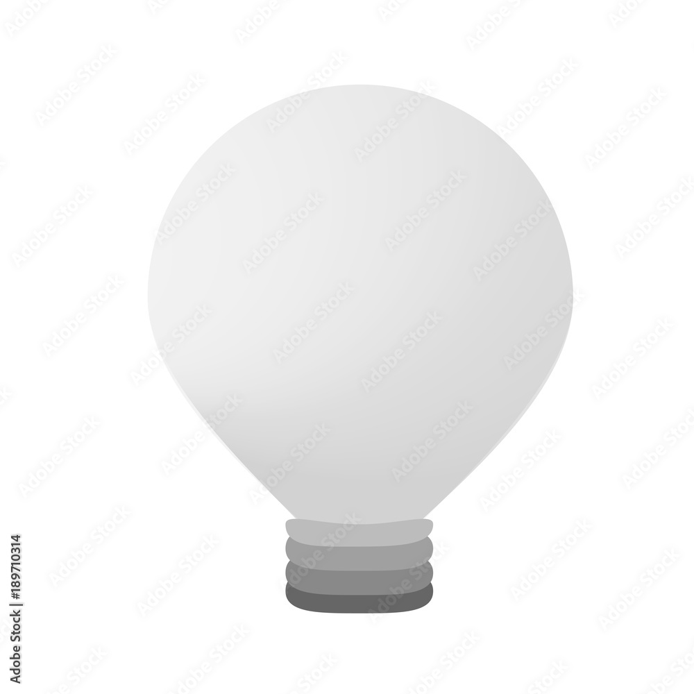 Simple business concept with dark bulb as no creative idea. Vector illustration. Simple business concept with dark bulb as no creative idea. Vector illustration.