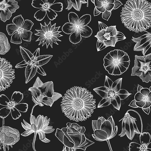Floral card design.