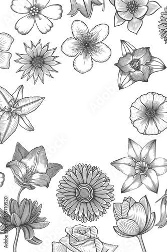 Floral card design.
