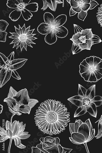 Floral card design.