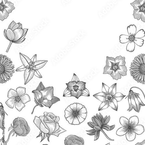 Floral card design.