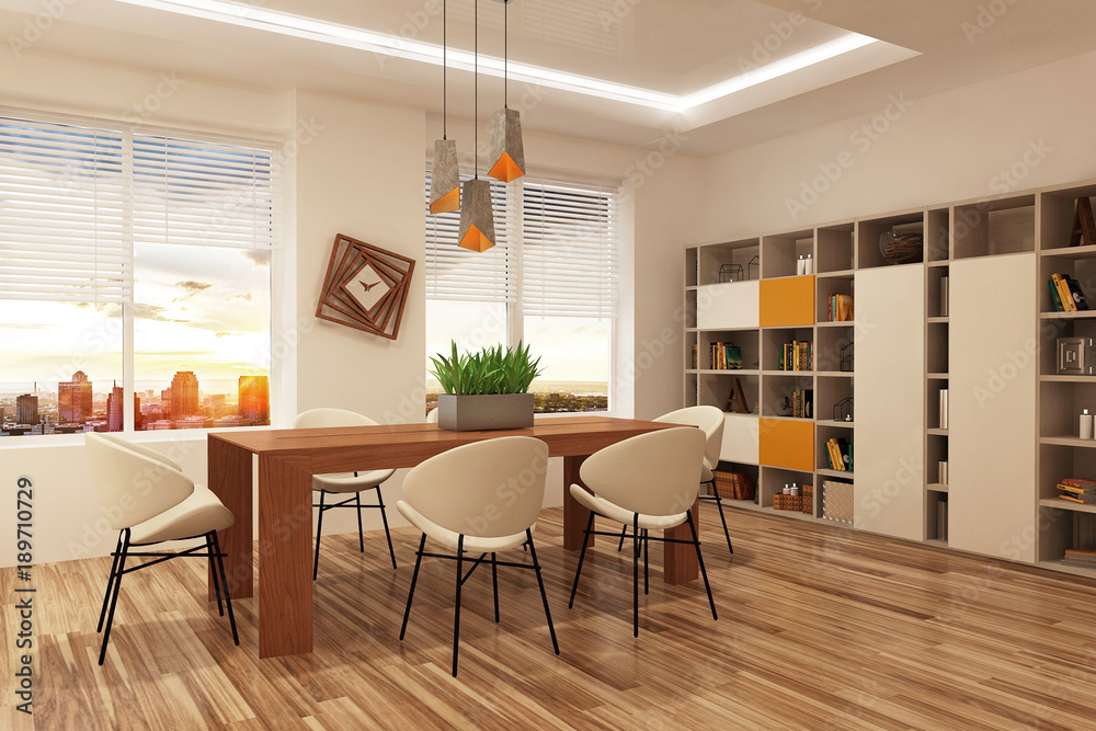 Fototapeta premium Modern house interior