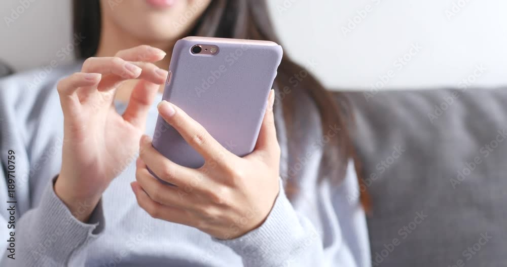Close up of woman using mobile phone Close up of woman using mobile phone