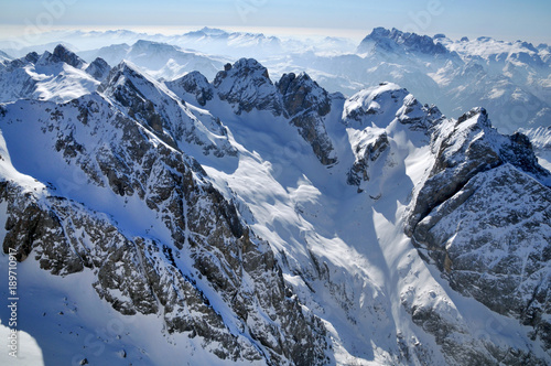 Snowcapped mountains. Italian Dolomites